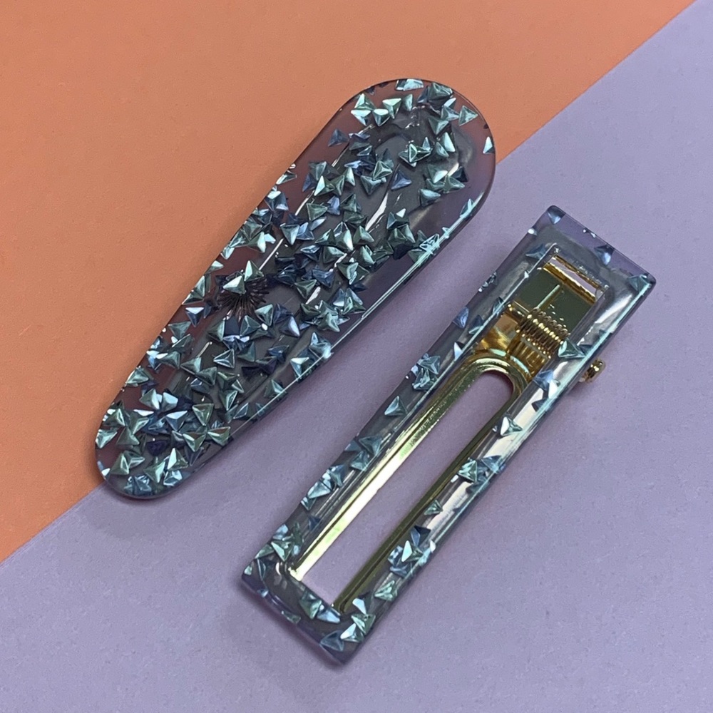 Korean Trendy Clear Acrylic Hair Clips